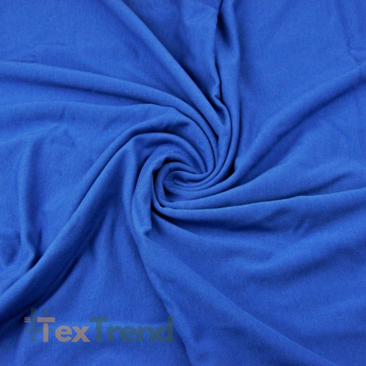 Baumwoll French Terry Stoff - einfarbig Kornblumenblau