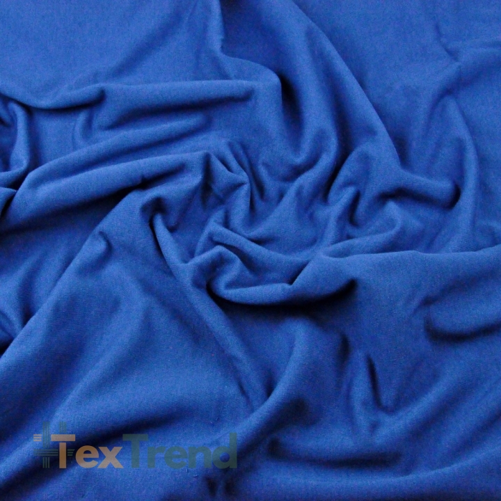 Baumwoll French Terry Stoff - einfarbig Kornblumenblau