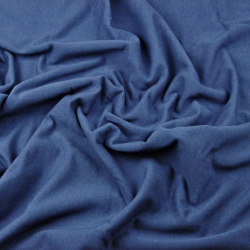 Baumwoll French Terry Stoff - einfarbig dunkeljeans - 280g