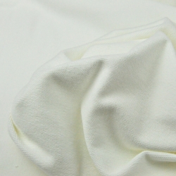 Baumwoll French Terry Stoff - einfarbig Sahne