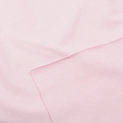 Baumwoll French Terry Stoff - einfarbig hellrosa - 280g