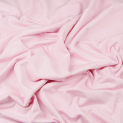Baumwoll French Terry Stoff - einfarbig hellrosa - 280g