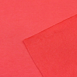 Baumwoll French Terry Stoff - einfarbig dunkelkoralle - 280g