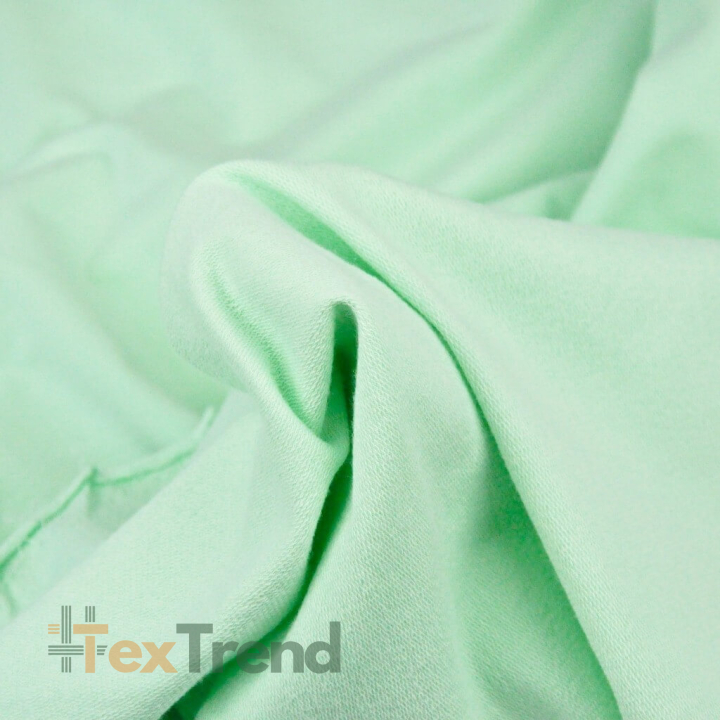 Baumwoll French Terry Stoff - hellmint 280g