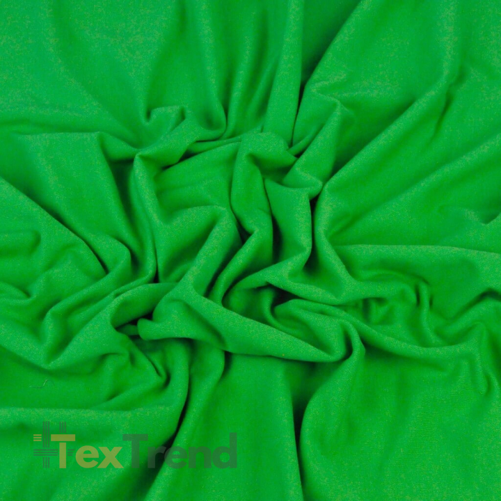 Baumwoll French Terry Stoff - grün