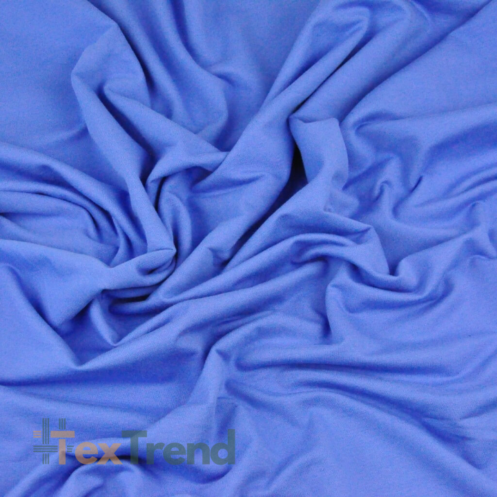 Baumwoll French Terry Stoff - blau 280g