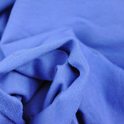 Baumwoll French Terry Stoff - blau 280g