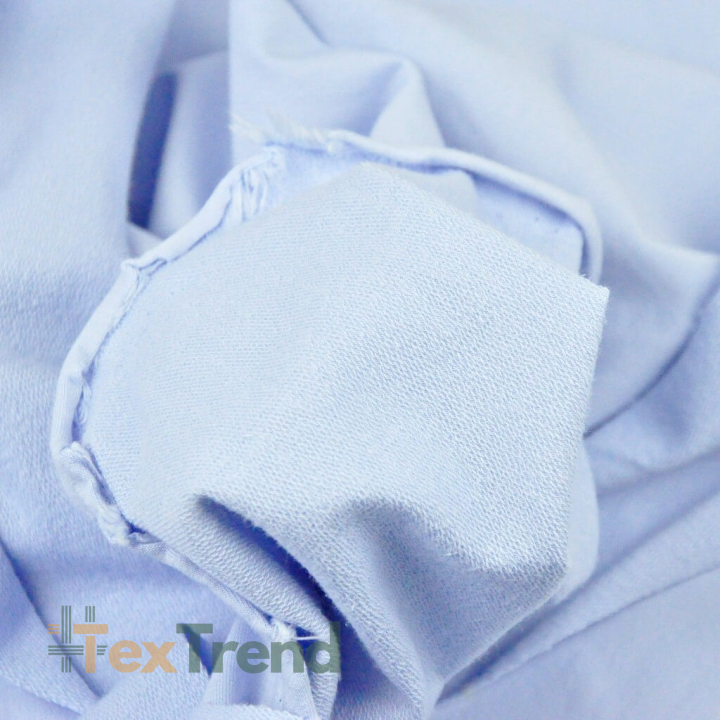 Baumwoll French Terry Stoff - hellblau 280g