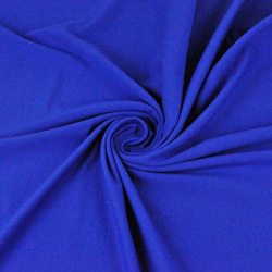 Baumwoll French Terry Stoff - saphirblau 280g