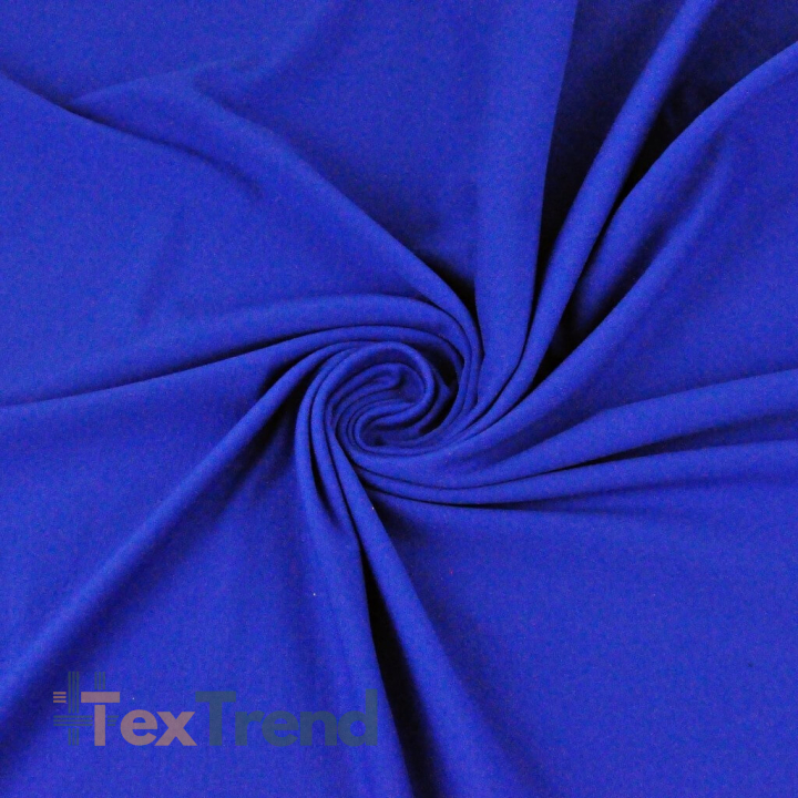 Baumwoll French Terry Stoff - saphirblau 280g