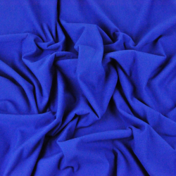 Baumwoll French Terry Stoff - saphirblau 280g