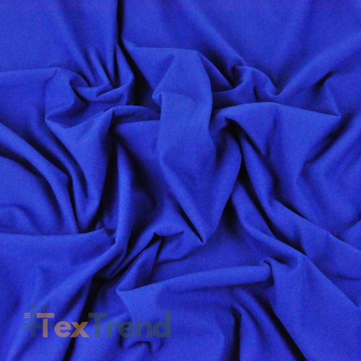 Baumwoll French Terry Stoff - saphirblau 280g