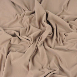 Baumwoll French Terry Stoff - beige moka 280g