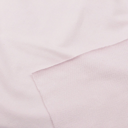 Baumwoll French Terry Stoff - einfarbig pudriges Rosa - 280g