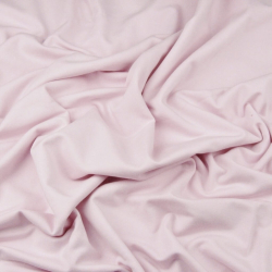 Baumwoll French Terry Stoff - einfarbig pudriges Rosa - 280g