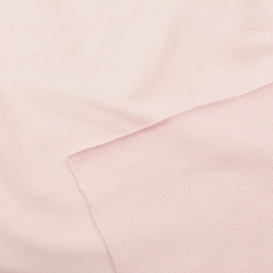 Baumwoll French Terry Stoff - einfarbig helles Aprikose - 280g