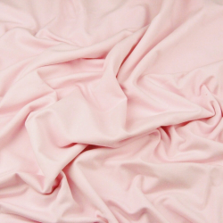 Baumwoll French Terry Stoff - einfarbig helles Aprikose - 280g