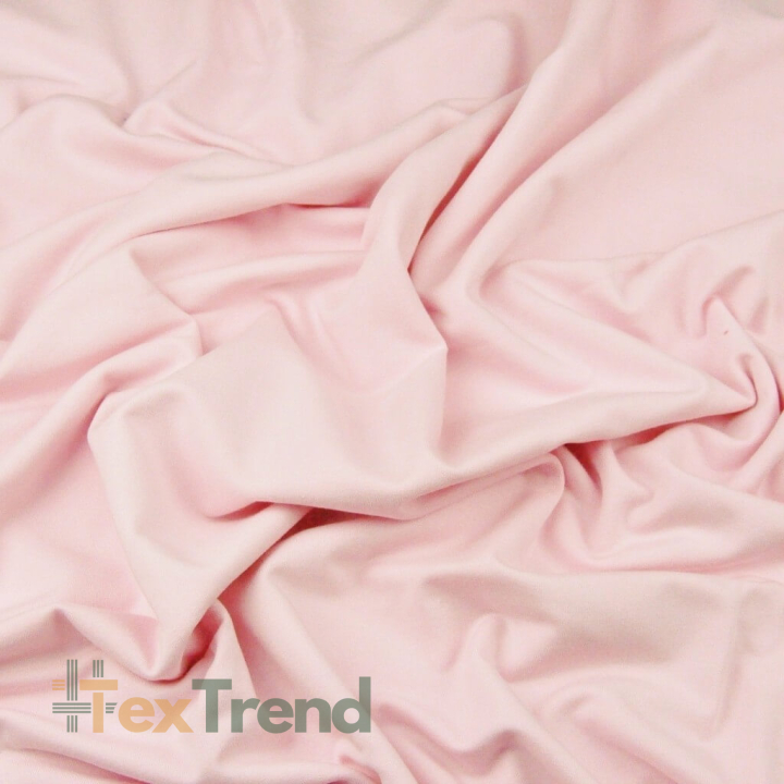 Baumwoll French Terry Stoff - einfarbig helles Aprikose - 280g