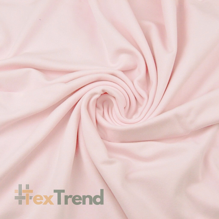 Baumwoll French Terry Stoff - einfarbig helles Aprikose - 280g