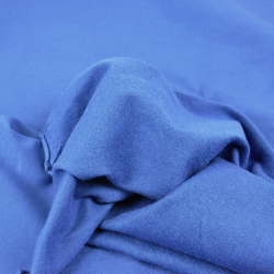 Baumwoll French Terry Stoff - einfarbig dunkelblau - 280g