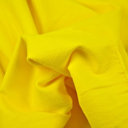 Baumwoll French Terry Stoff - einfarbig gelb - 280g