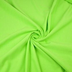 Baumwoll French Terry Stoff - einfarbig grün-apfel - 280g