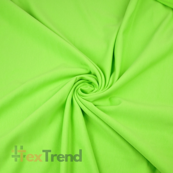 Baumwoll French Terry Stoff - einfarbig grün-apfel - 280g