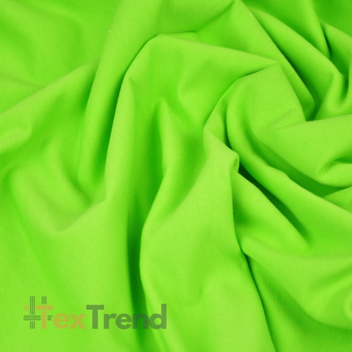 Baumwoll French Terry Stoff - einfarbig grün-apfel - 280g