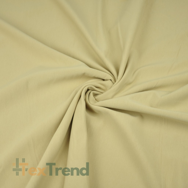 Baumwoll French Terry Stoff - einfarbig toffee - 280g