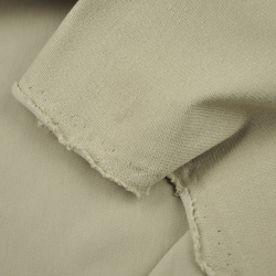 Baumwoll French Terry Stoff - einfarbig beige - 280g