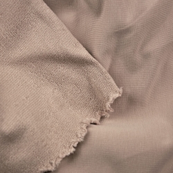 Baumwoll French Terry Stoff - beige-rosa - 280g