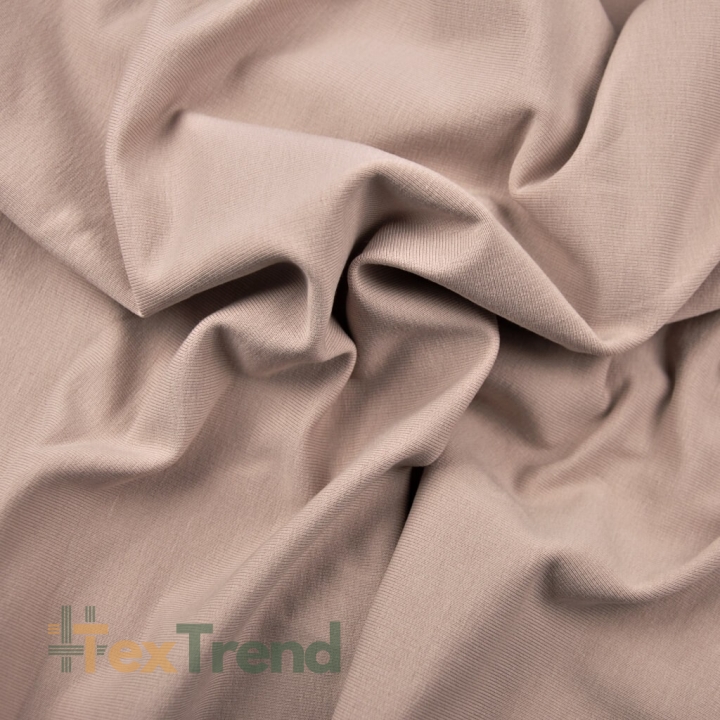 Baumwoll French Terry Stoff - beige-rosa - 280g