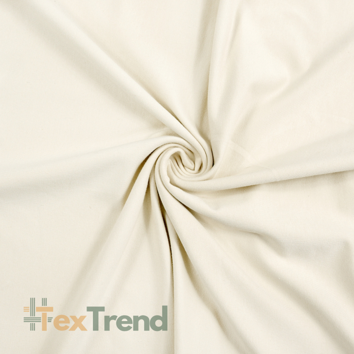Baumwoll French Terry Stoff - ecru - 280g