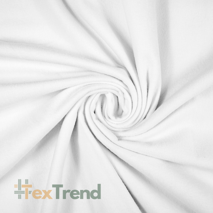 Flanellstoff / Baumwollflanell – weich – weiß