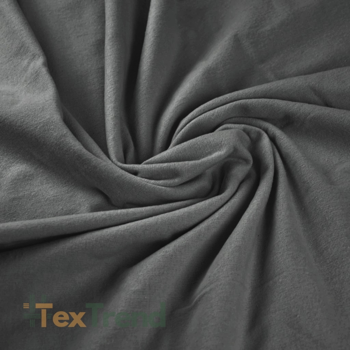 Flanellstoff / Baumwollflanell – weich – dunkelgrau