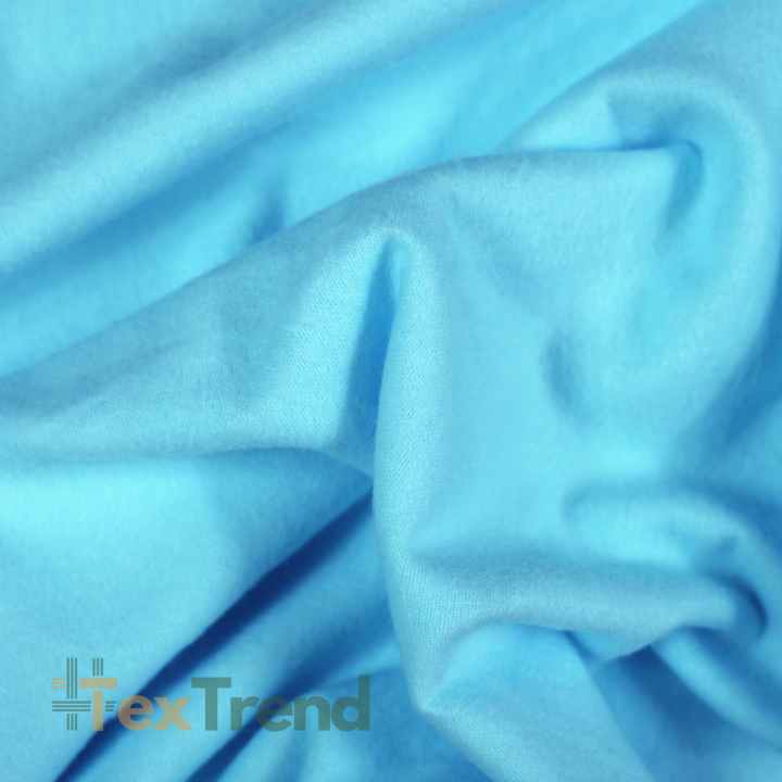 Flanellstoff / Baumwollflanell – weich – blau
