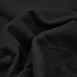 Flanellstoff / Baumwollflanell – weich – schwarz