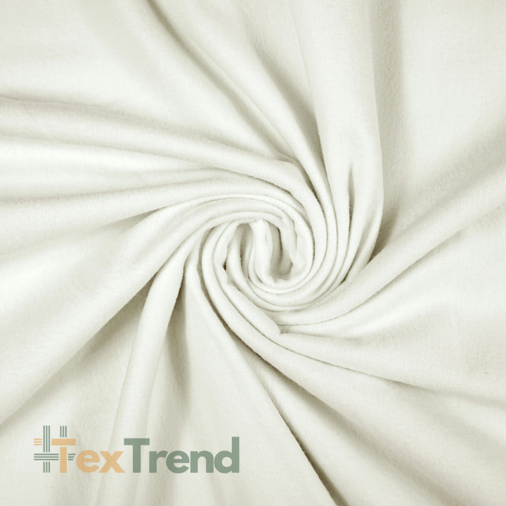 Flanellstoff / Baumwollflanell – weich – Ecru