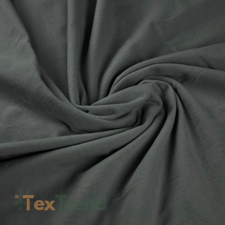 Flanellstoff / Baumwollflanell – weich –Grafit