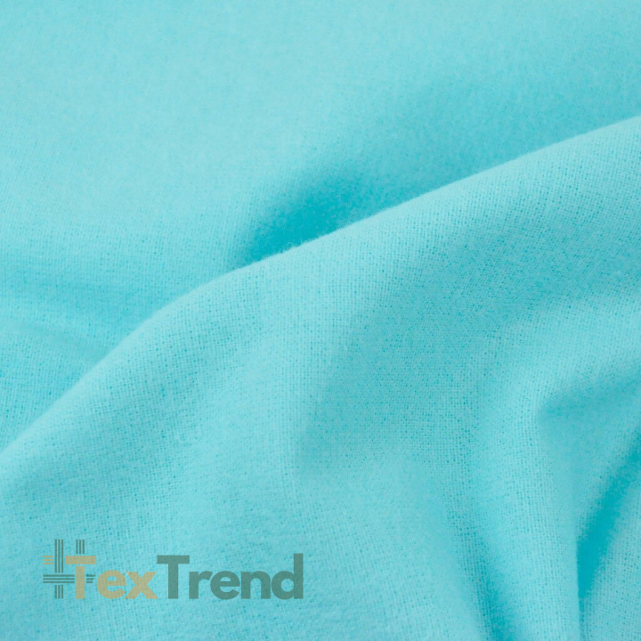 Flanellstoff / Baumwollflanell – weich – Helles Türkis