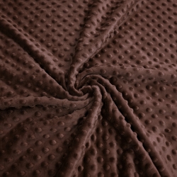 Minky Noppen Stoff / Minky Fleece – weich - braun (Cappuccino)