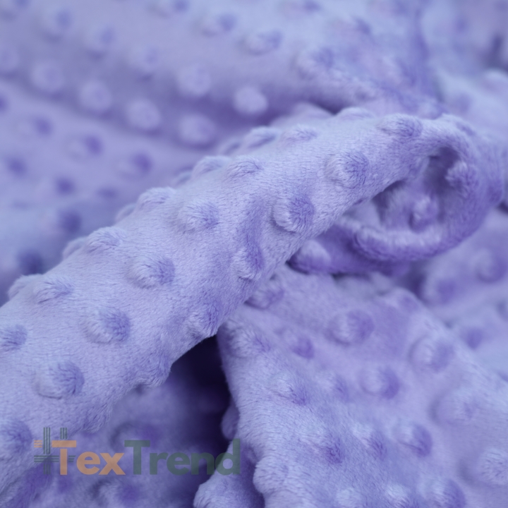 Minky Noppen Stoff / Minky Fleece – weich - helllila (Lavendel)