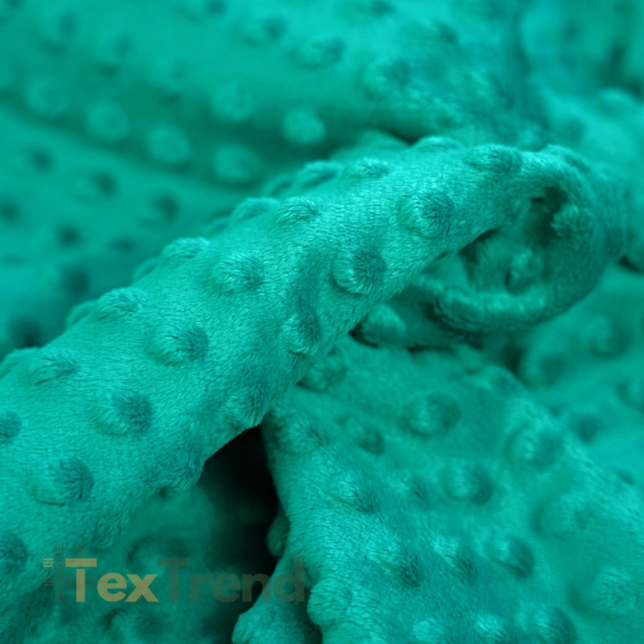 Minky Noppen Stoff / Minky Fleece – weich - meergrün (Breeze)