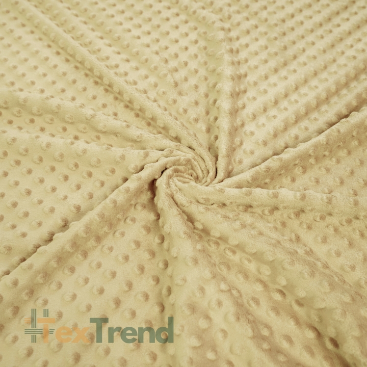 Minky Noppen Stoff / Minky Fleece – weich - hellgelb (Banana)