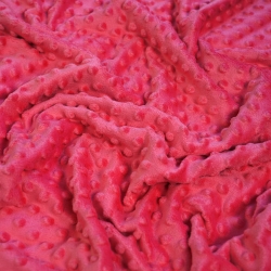 Minky Noppen Stoff / Minky Fleece – weich - Wassermelone (Watermelon)