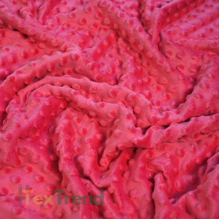 Minky Noppen Stoff / Minky Fleece – weich - Wassermelone (Watermelon)