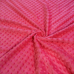 Minky Noppen Stoff / Minky Fleece – weich - Wassermelone (Watermelon)