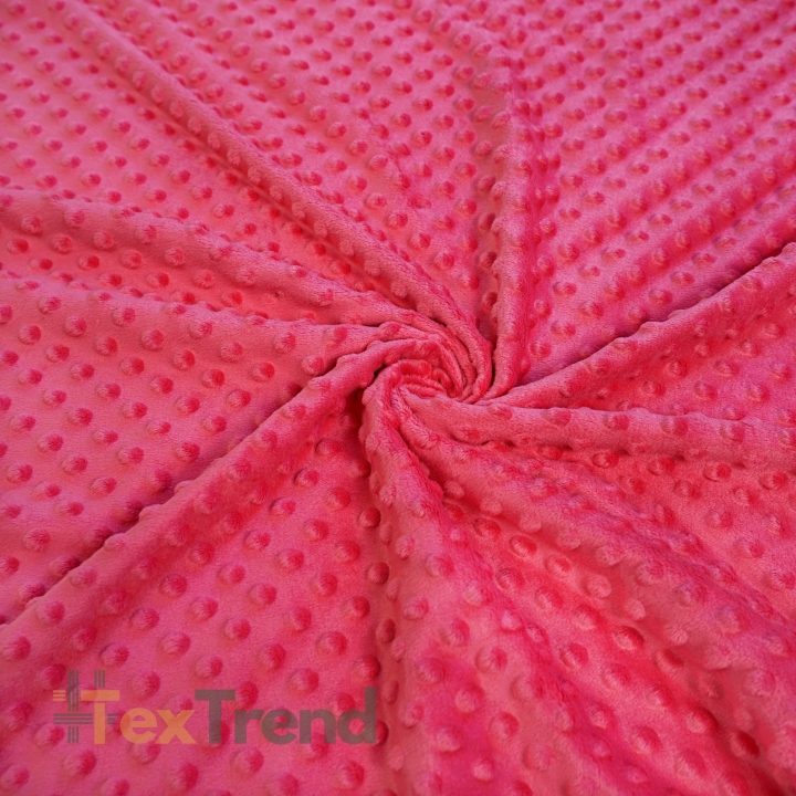 Minky Noppen Stoff / Minky Fleece – weich - Wassermelone (Watermelon)