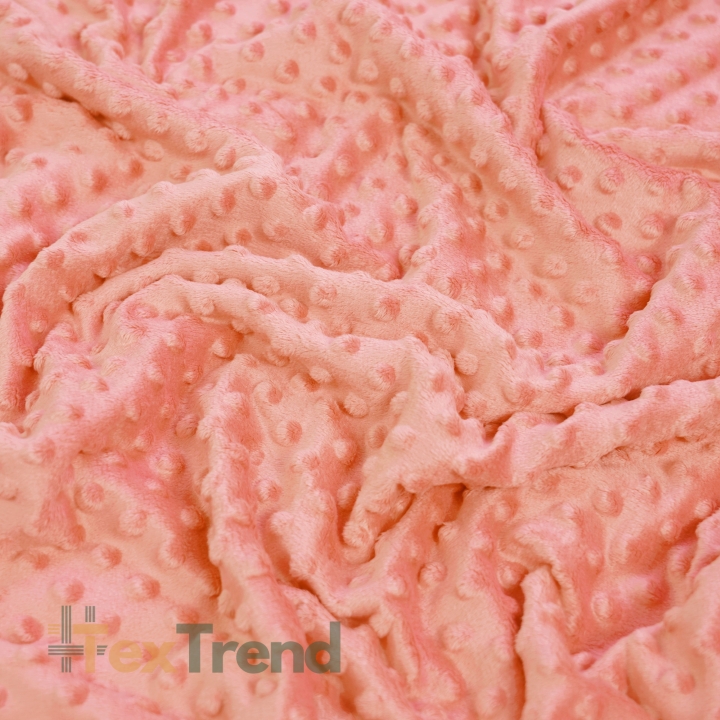 Minky Noppen Stoff / Minky Fleece – weich - Papaya (Papaya)