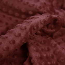 Minky Noppen Stoff / Minky Fleece – weich -Ketchup (Ketchup)